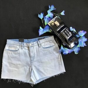Blank NYC NWT Light Wash Frayed Roll Up Jean Shorts Women Various